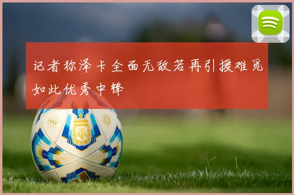 记者称泽卡全面无敌若再引援难觅如此优秀中锋